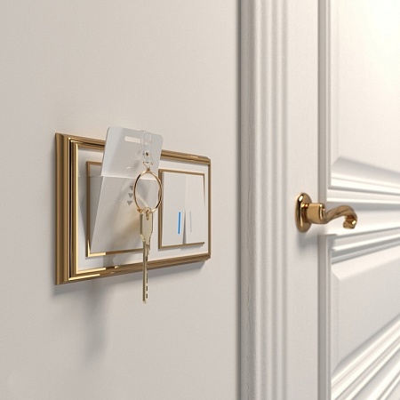 Электронный карточный выключатель белый W1153101 - фото