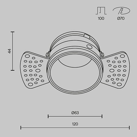 Встраиваемый светильник Technical Reif DL048-01W - фото