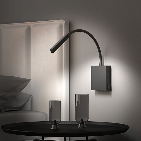 Светильник настенный светодиодный KNOB 40118/LED черный Elektrostandard - фото