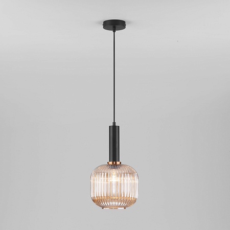 Подвесной акцентный светильник Eurosvet 50182/1 янтарь - фото