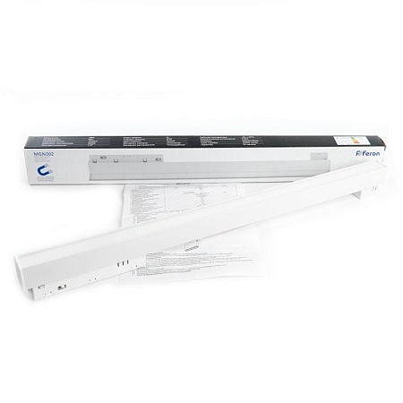 Светильник светодиодный Feron MGN302 трековый низковольтный 18W, 1440 Lm, 4000К, 110 градусов, белый серия MattLine - фото