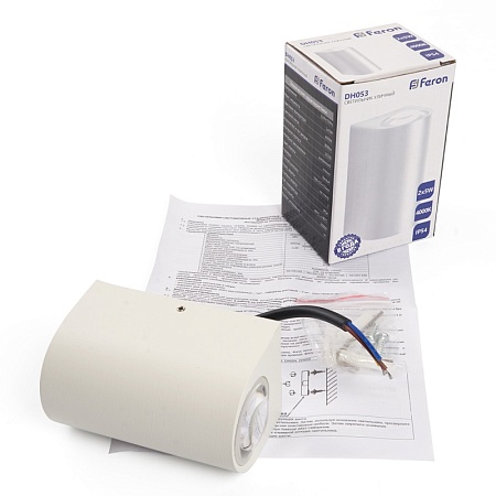 Светильник уличный светодиодный Feron DH053, 2*5W, 800Lm, 4000K, белый - фото