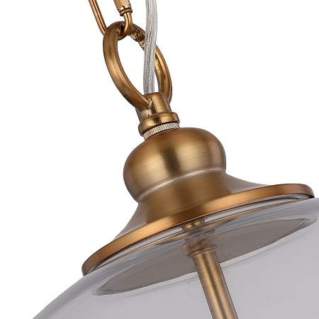 Светильник подвесной ST-Luce Золотистый/Прозрачный E14 3*60W SL362.203.03 - фото