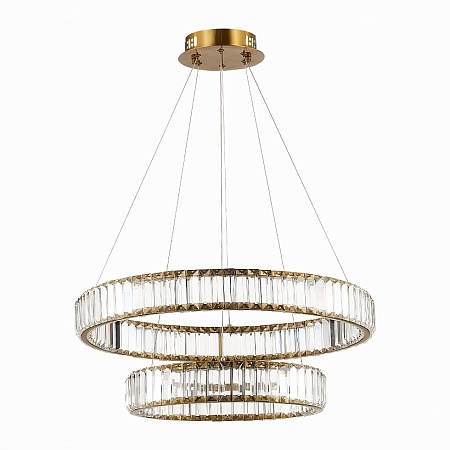 Люстра подвесная ST-Luce Латунь/Прозрачный LED 1*70W 4000K SL1622.303.02 - фото