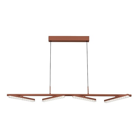 Светильник подвесной ST-Luce терракотовый/прозрачный LED 1*32W 4000K SL1018.603.04 - фото