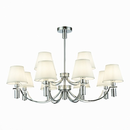 Светильник подвесной Хром/Белый E14 12*40W SLE111303-12 - фото