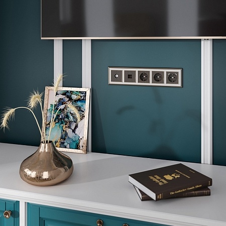 Накладка для розетки IP20 бронзовый WL12-SKGS-IP20-CP - фото