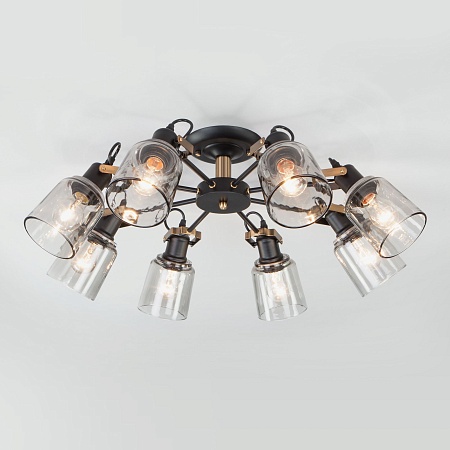 Потолочный светильник Eurosvet 70111/8 черный - фото