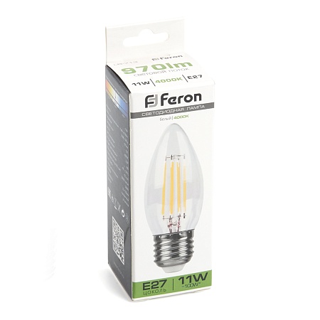 Лампа светодиодная Feron LB-713 Свеча E27 11W 230V 4000K - фото