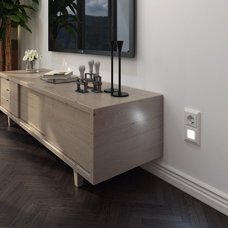 Розетка с заземлением, безвинтовой зажим белая WL01-10-01 - фото