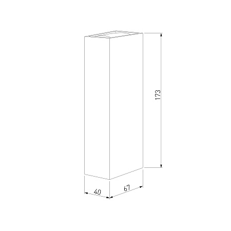 Уличный настенный светодиодный светильник Blaze LED IP65 35136/W черный Elektrostandard - фото