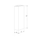 Уличный настенный светодиодный светильник Blaze LED IP65 35136/W черный Elektrostandard - фото