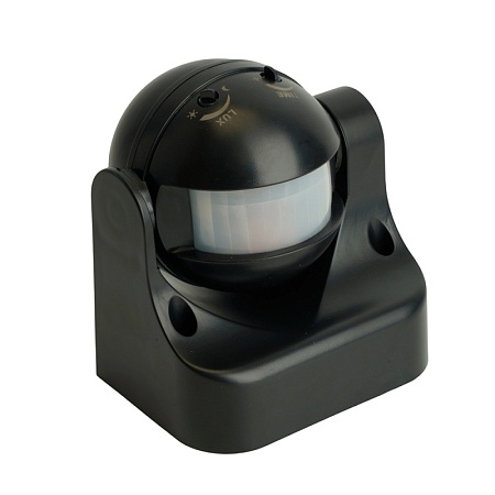 Датчик движения 1200W 12m 180° черный, SEN11 - фото