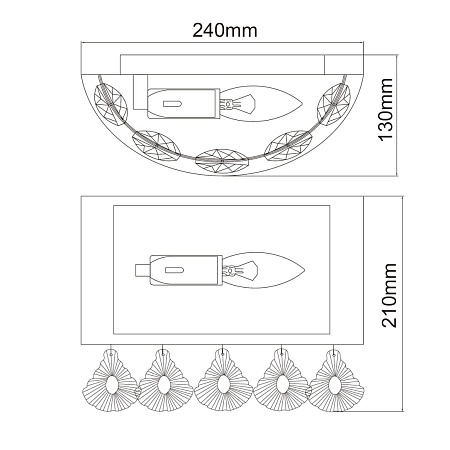 Бра MW-Light Жаклин 465026601 - фото