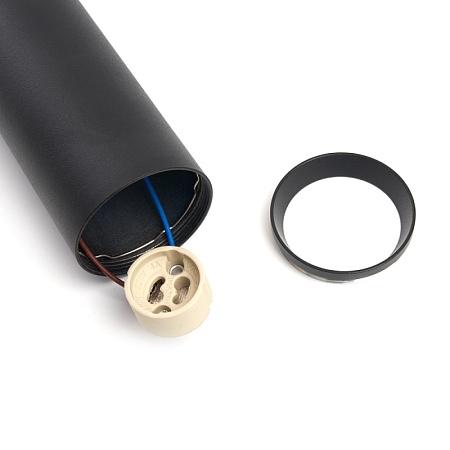 Светильник потолочный Feron ML1768 на подвесе  MR16 35W 230V, черный 55*200 - фото