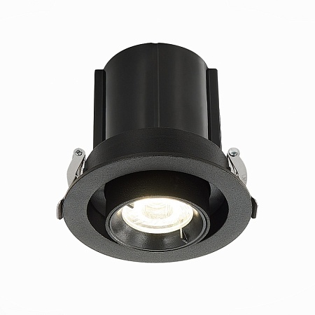Св-к встр. Черный LED 1*12W 4000K 900Lm Ra80 24° IP20 D90xH92 180-240V ST702.348.12 - фото