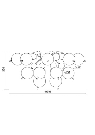 Потолочный светильник Maytoni Bolla MOD133CL-04CH - фото