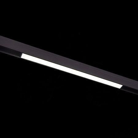 Магнитный трековый светильник Черный LED 1*12W 3000K 780Lm Ra>90 120 IP20 L406xW22xH44 ST360.436.12 - фото