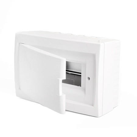 Бокс настенный STEKKER EBX50-3/08-20 8 модулей, белый, пластик, серия Standart - фото