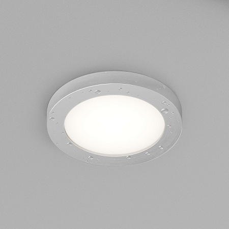 DK3012-AL Встраиваемый светильник влагозащ., IP 44, 50 Вт, GU10, серый, алюминий - фото