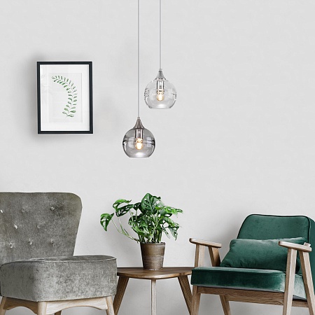 Подвесной акцентный светильник Eurosvet 50221/1 дымчатый - фото