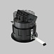 Встраиваемый светильник Technical Wise DL057-10W3K-B - фото