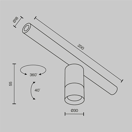 Светильник Technical C103CL-5W3-6K-BS - фото