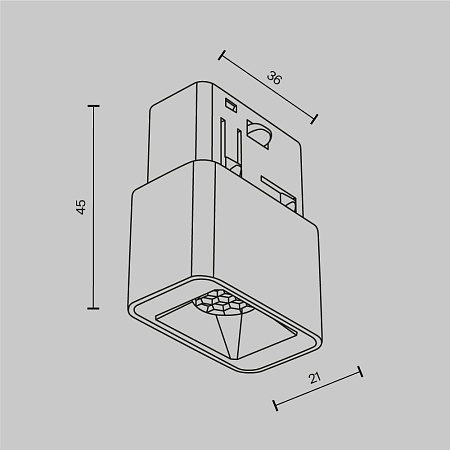 Трековый светильник Technical Points S TR100-2-2W3K-S-W - фото