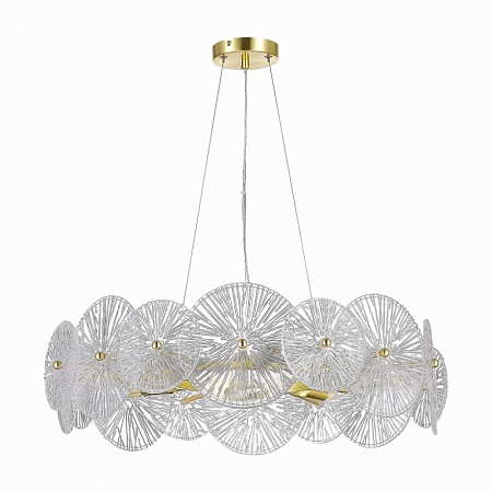 Люстра подвесная ST-Luce Золотистый/Прозрачный E14 8*40W SL1657.203.08 - фото