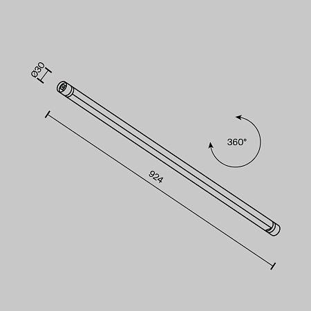 Светильник Technical C147CL-L900-24W3K-B - фото