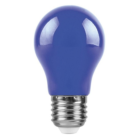 Лампа светодиодная Feron LB-375 E27 3W 230V синий - фото