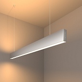 Линейный светодиодный подвесной двусторонний светильник 103см 40Вт 3000К серебряный LSG-01-2-8*103-32-3000-MS Elektrostandard Pro