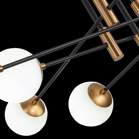 Люстра потолочная ST-Luce Бронза,Черный/Белый E27 8*40W SL1203.402.08 - фото