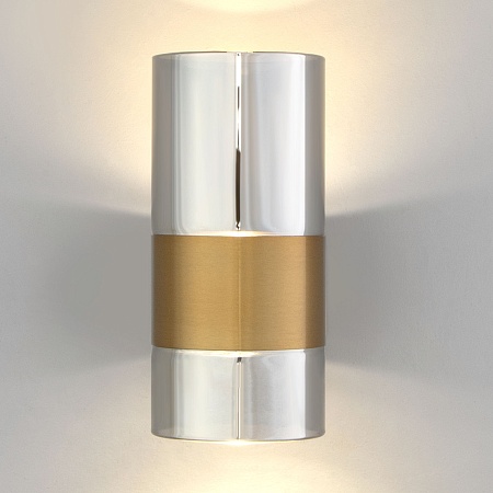 Настенный светильник Eurosvet 40021/1 LED латунь/дымчатый - фото