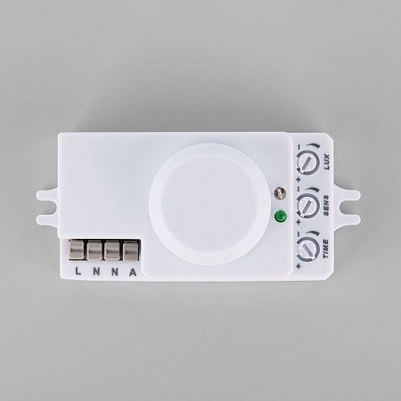 Микроволновый датчик движения 10м 1200W 360° IP20 Белый SNS-M-13 белый Elektrostandard - фото
