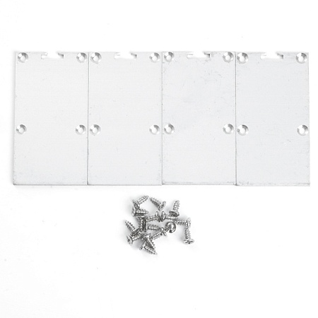 Заглушка без отверстия для профиля CAB267, LD365 (комплект 4шт) - фото