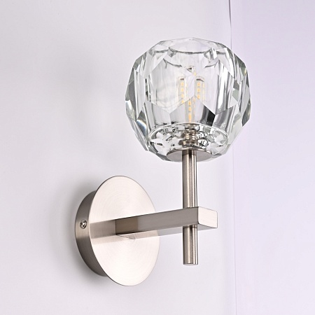 Бра Boule De Cristal Single Sconce Никель Imperiumloft 196952-22 - фото