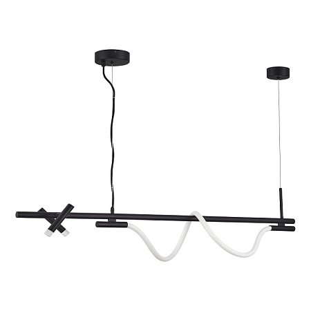 Светильник подвесной ST-Luce Черный/Черный LED 2+1*3+11W 4000K SL6118.403.03 - фото