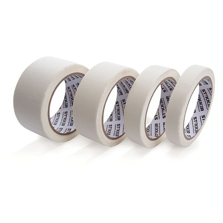 Малярная лента STEKKER INTP7-18-40 18 мм, длина 40 м, на бумажной основе, белый - фото