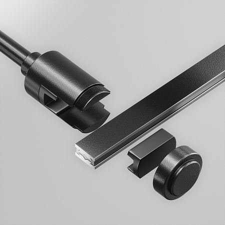 Крепление настенное Wall  одинарное удлиненное Flarity черный - фото