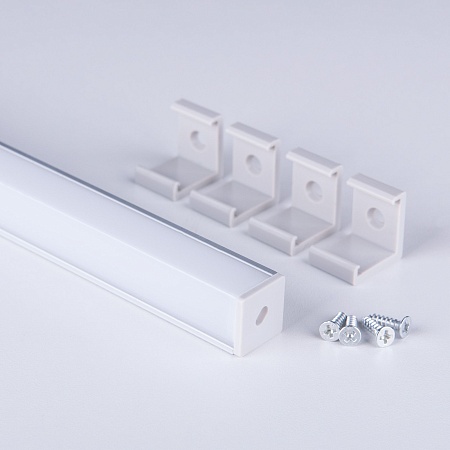 Квадратный угловой алюминиевый профиль для светодиодной ленты LL-2-ALP009 - фото