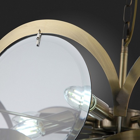 Люстра подвесная ST-Luce Бронза/Дымчатый E14 9*60W SL1161.373.09 - фото