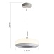 Светильник подвесной ST-Luce Серый/Молочный LED 1*42W 3000K SL6014.503.01 - фото