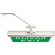 Светильник аккумуляторный, 10 LED/1W 230V, AC/DC  зеленый 260*245*35 mm, белый, Выход, EL60 - фото