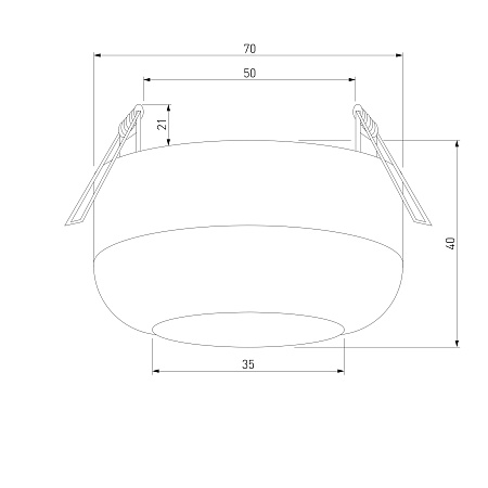 Светильник потолочный светодиодный 7W 4000K чёрный 25088/LED Elektrostandard - фото