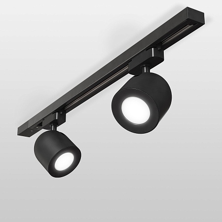 Трековый светильник для однофазного шинопровода Ogma GU10 черный MRL 1005 Elektrostandard - фото
