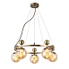 Светильник подвесной Бронзовый/Прозрачный, Янтарный E27 5*60W SLE106303-05 - фото