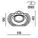 Встраиваемый светильник Technical Dot DL042-01-RD-W - фото