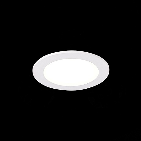 Св-к встр. Белый LED 1*5W 3000K/4000K/6000K 375Lm Ra80 110° IP20 D92xH30 220-240V ST212.508.05 - фото