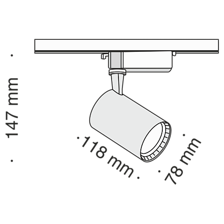 Трековый светильник Technical Vuoro TR003-1-12W3K-B - фото